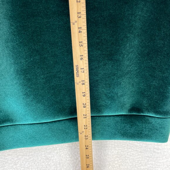 Maje Velvet Sweatshirt Women’s Size US S (EU 2) Green Straight Cut Pullover - Picture 5 of 8